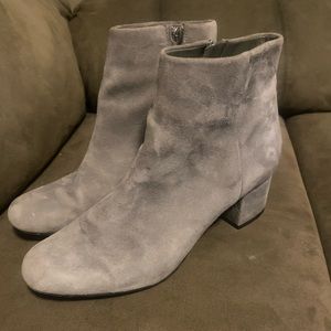 Sam Edelman Gray Suede Booties size 9